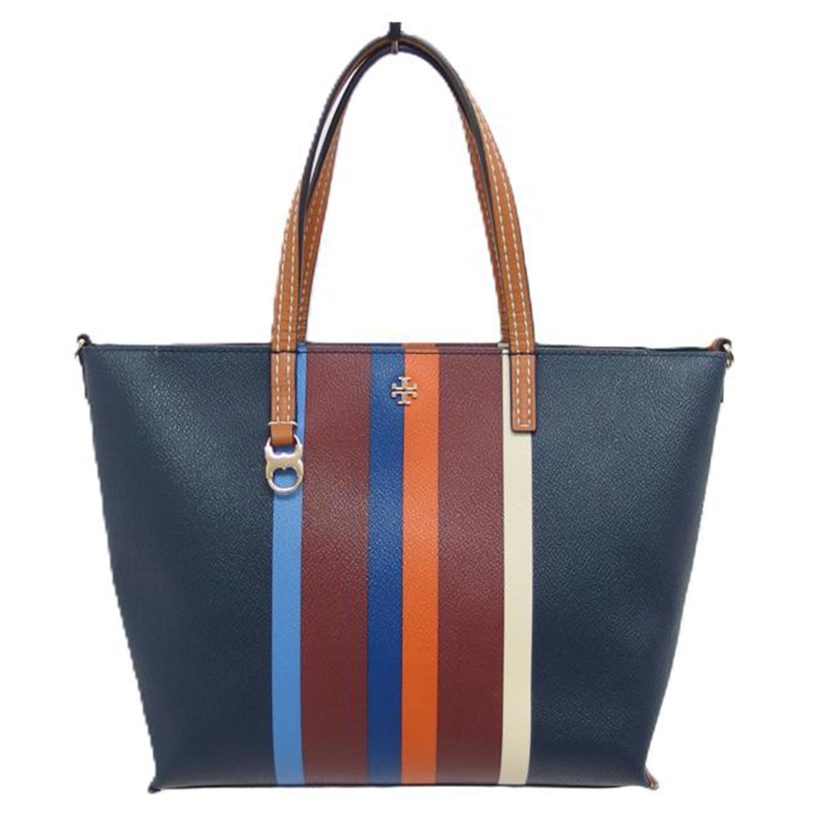 TORY BURCH トリーバーチ/PVCストライプトート/ネイビー/10005607//ABランク/04