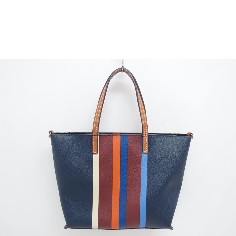 TORY BURCH トリーバーチ/PVCストライプトート/ネイビー/10005607//ABランク/04