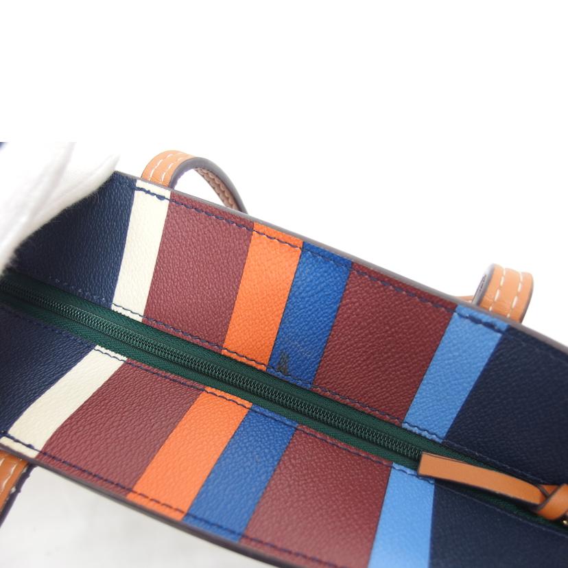 TORY BURCH トリーバーチ/PVCストライプトート/ネイビー/10005607//ABランク/04