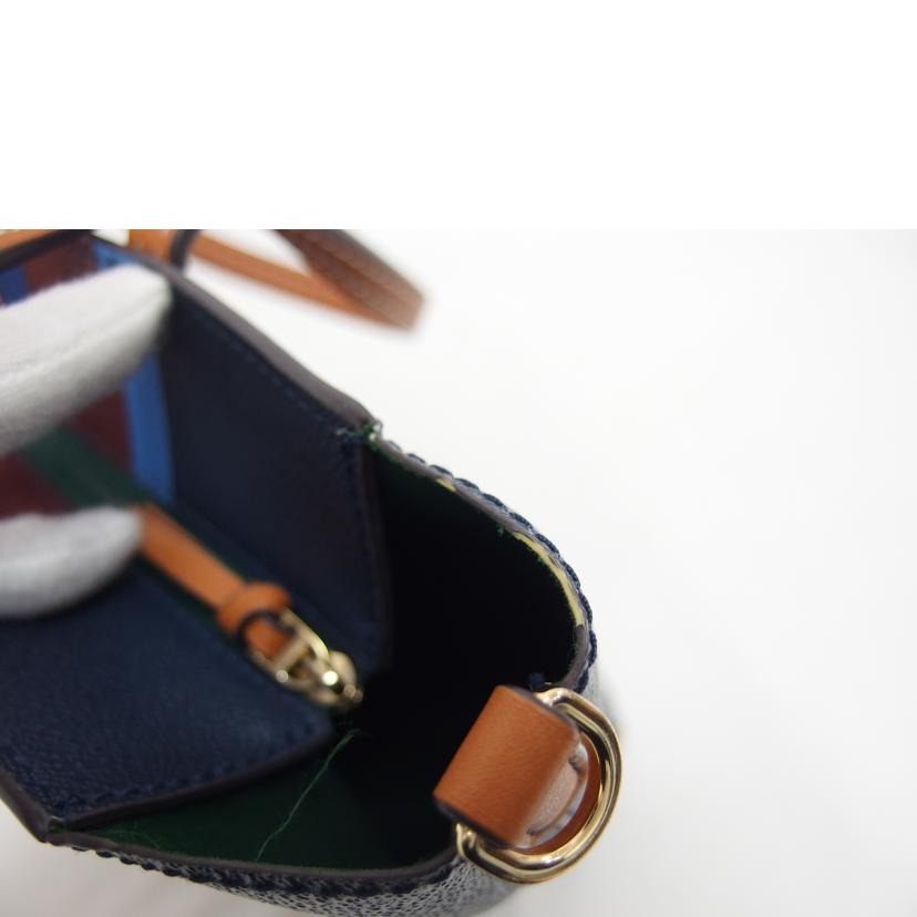 TORY BURCH トリーバーチ/PVCストライプトート/ネイビー/10005607//ABランク/04