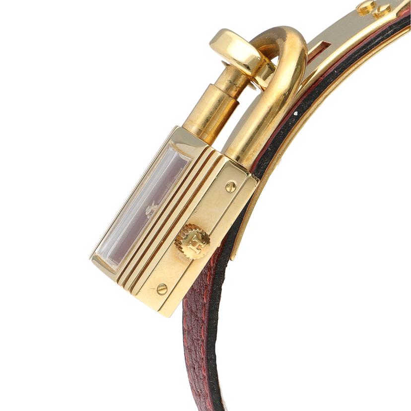 HERMES エルメス/ケリーウォッチ・ワインレッド レディース クオーツ/KE1.201//308***/Bランク/05