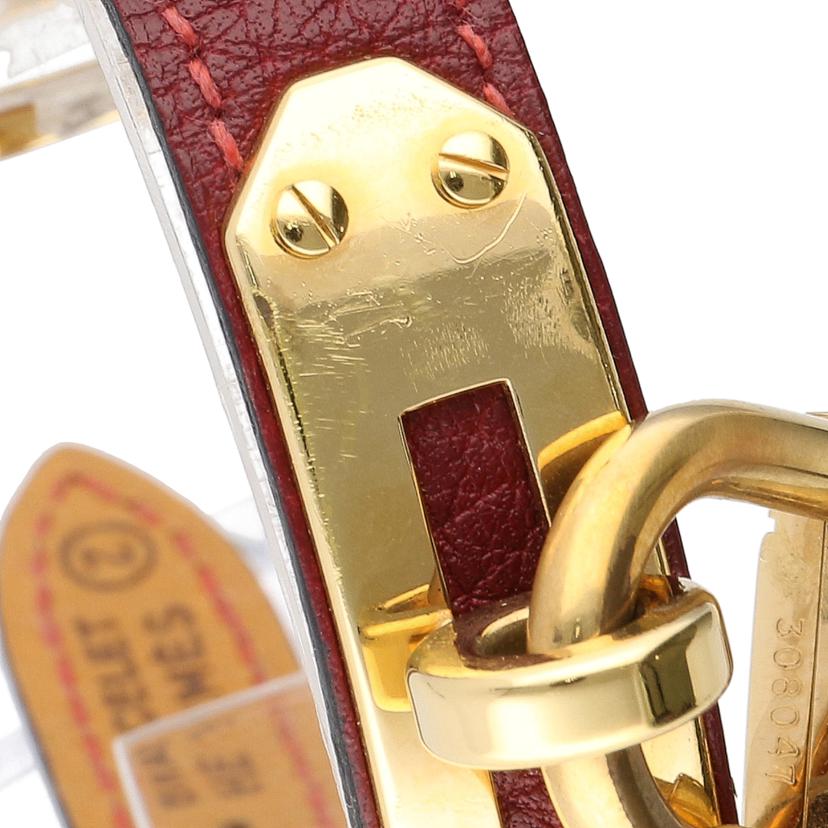 HERMES エルメス/ケリーウォッチ・ワインレッド レディース クオーツ/KE1.201//308***/Bランク/05