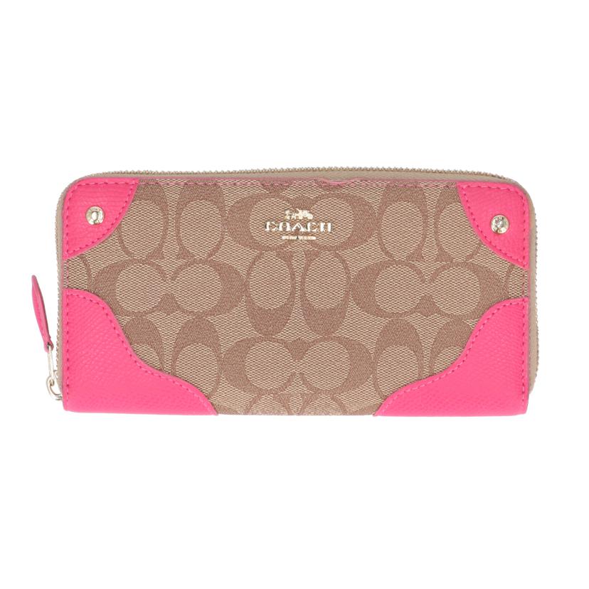 COACH コーチ/アコーディオン ジップアラウンド/F53780//L19**/ABランク/93