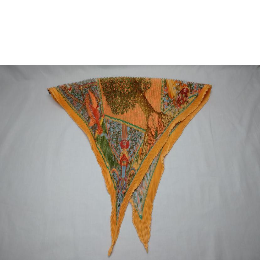 HERMES エルメス/プリーツカレ AXISMUNDI シルクスカーフ//Bランク/52