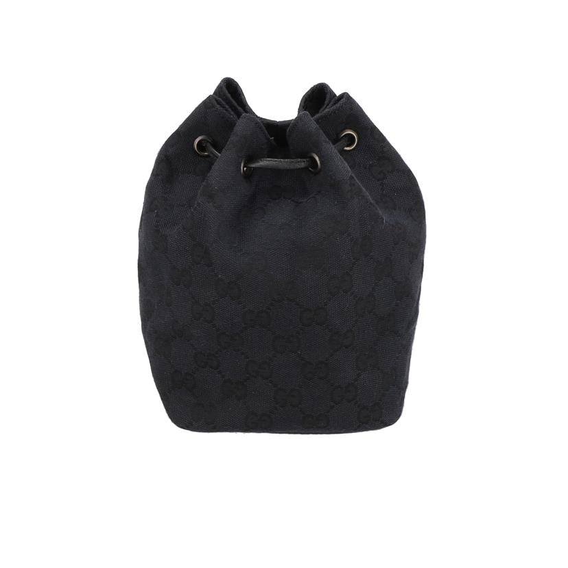 GUCCI グッチ/GGキャンバス巾着ポーチ/ブラック/039.0973//002***/Bランク/78