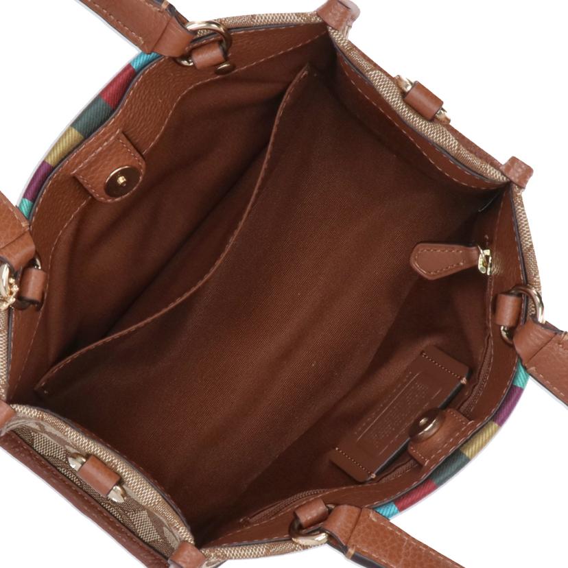 COACH コーチ/デンプシートート22シグネチャージャガードウィズストライプアンドコーチパッチ/C5637//G21**/Aランク/09