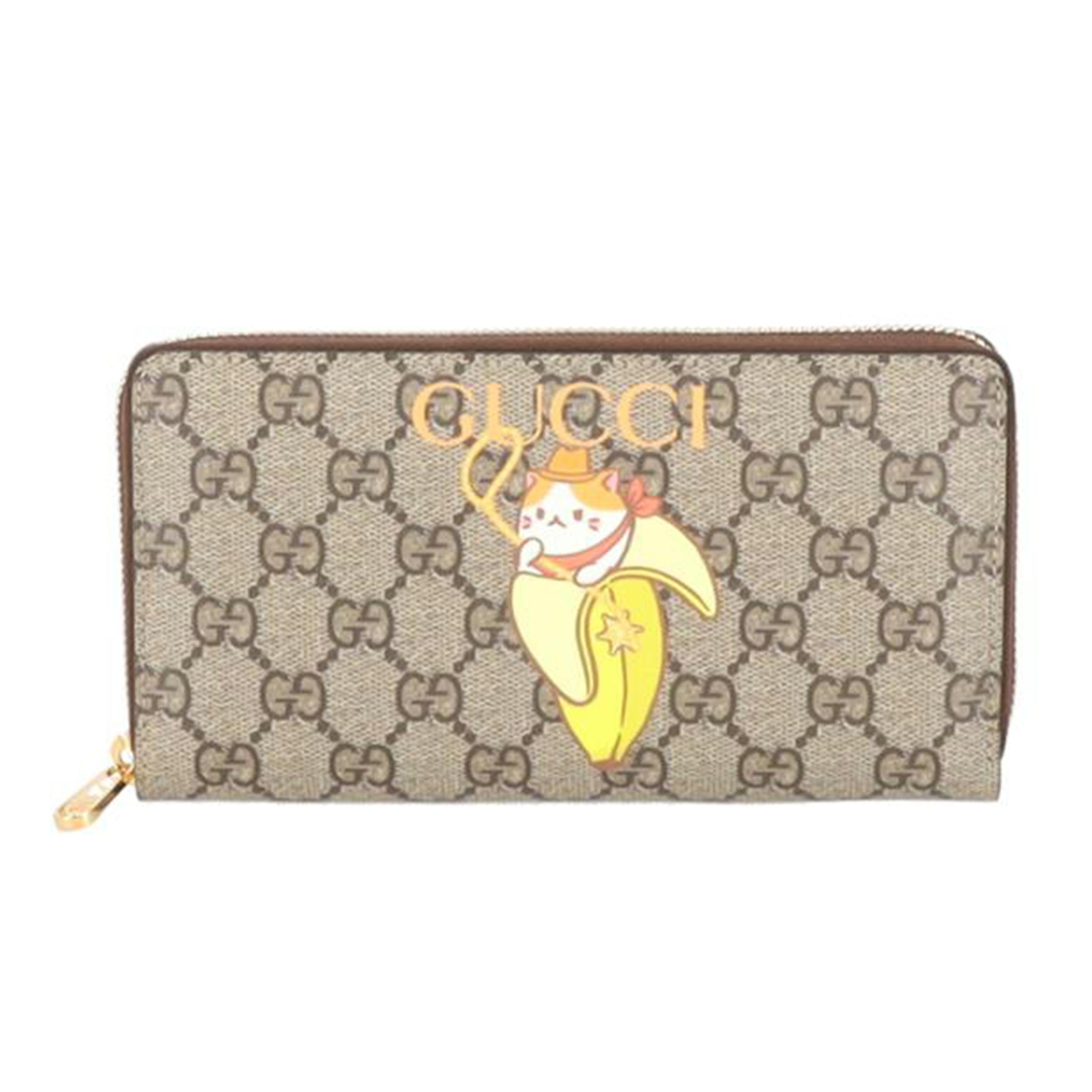 GUCCI グッチ/ばなにゃ/GGスプリームラウンドファスナー/701060//525***/SAランク/91