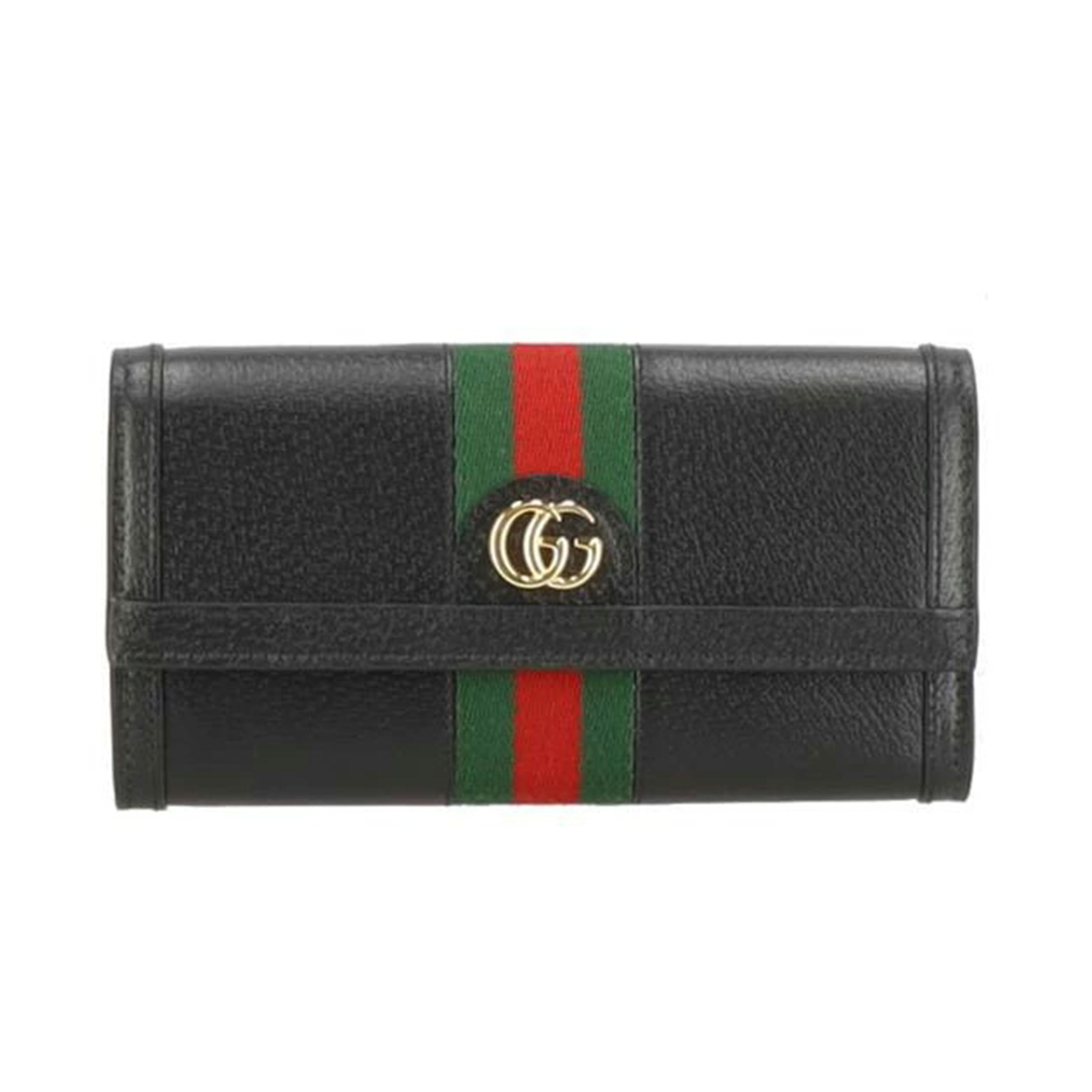 GUCCI グッチ/オフディア・ウェブストライプ/シェリーラインフラップウォレット/719886//041*/SAランク/91