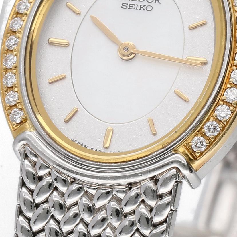 SEIKO セイコー/クレドール・ダイヤベゼル/レディース/クオーツ/5A70-3000//310***/ABランク/85