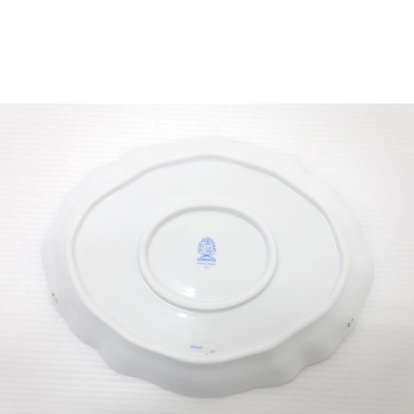 HEREND/オーバルプレート/アボニーグリーン//ABランク/88