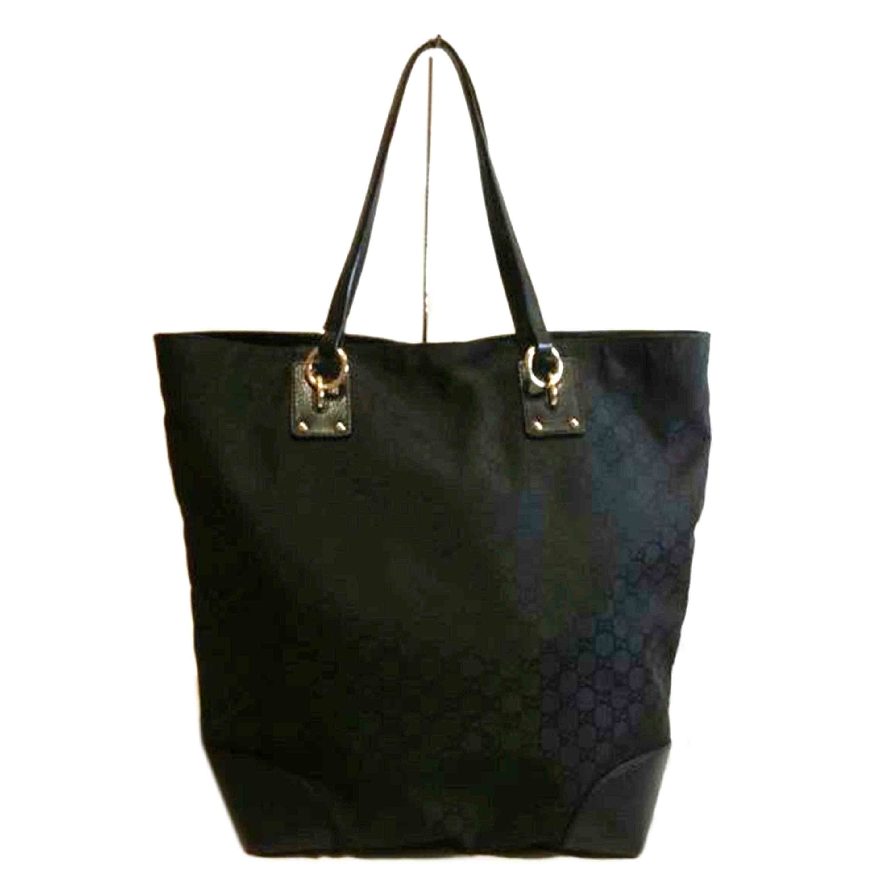 GUCCI グッチ/GGナイロンレザートートバッグ/ブラック/353702//493***/Aランク/92