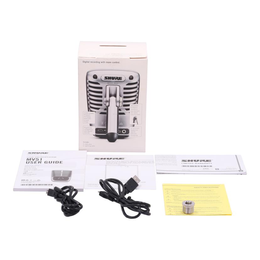 SHURE シュア /PC向けコンデンサーマイク/MV51//3RA0352658/Aランク/62