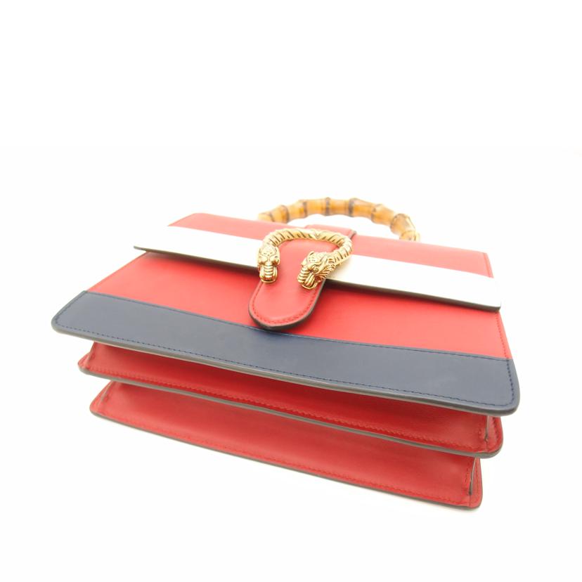 GUCCI/ディオニソスバンブー2wayバック/レッド/448075//204***/Aランク/69