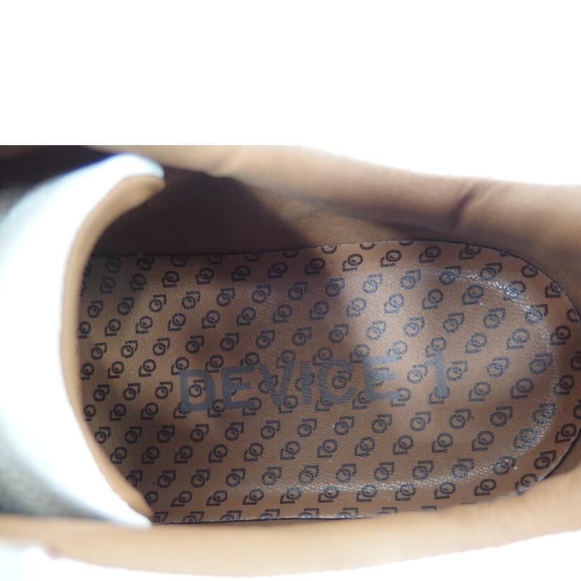 AOURE/DEVICE1 アウール/デバイ/クロコスタンプメンズスニーカー/ホワイト//Bランク/82