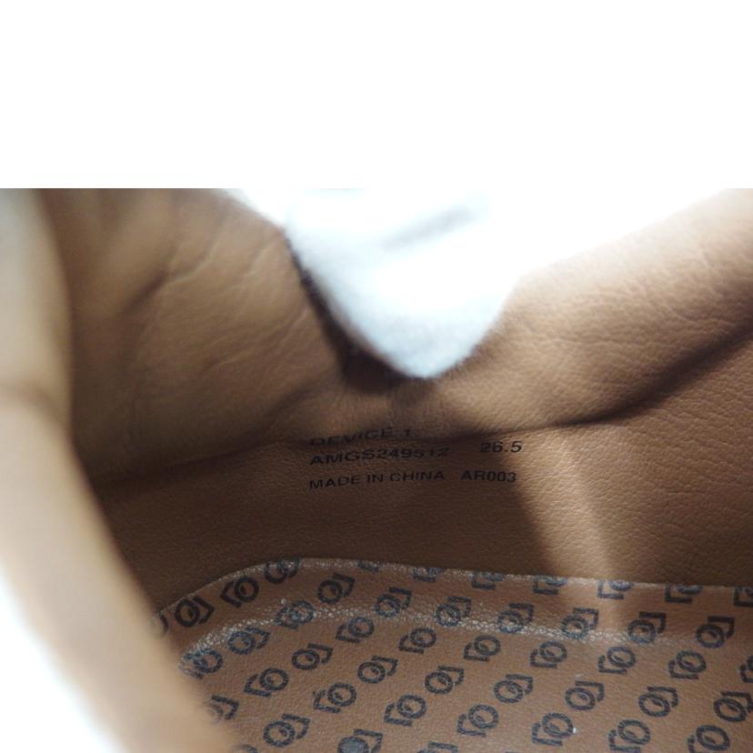 AOURE/DEVICE1 アウール/デバイ/クロコスタンプメンズスニーカー/ホワイト//Bランク/82