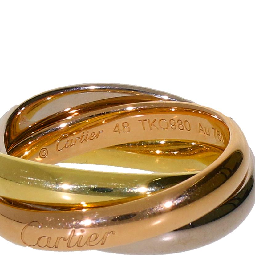 Cartier カルティエ/3連リング/#8/750/9.2g//ABランク/93