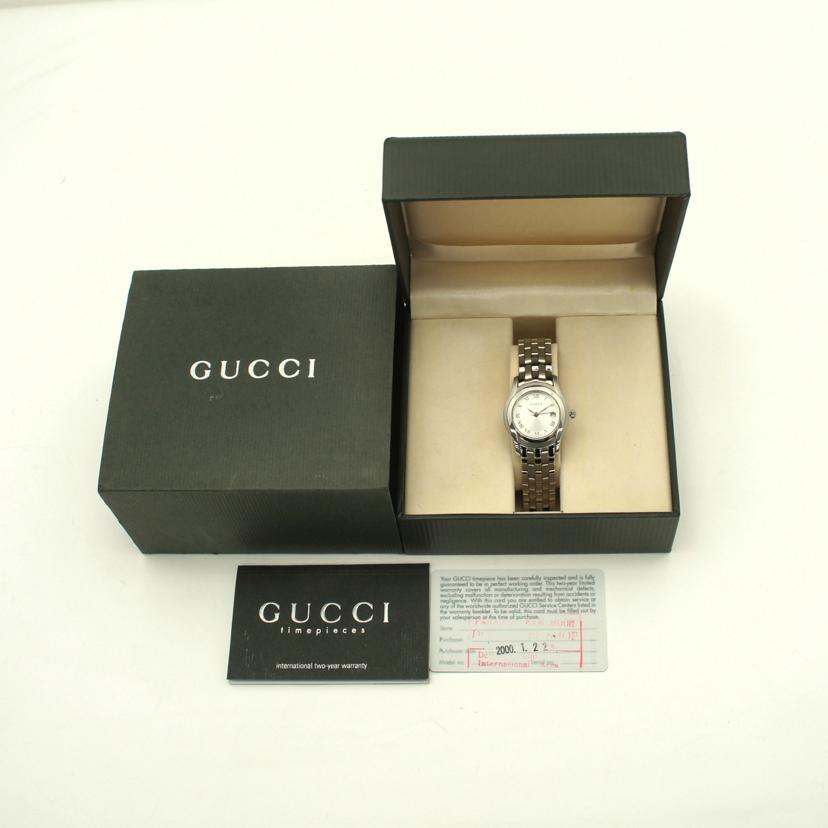 GUCCI グッチ/Gクラス・シルバー/レディース/クオーツ/5500L//007****/ABランク/75