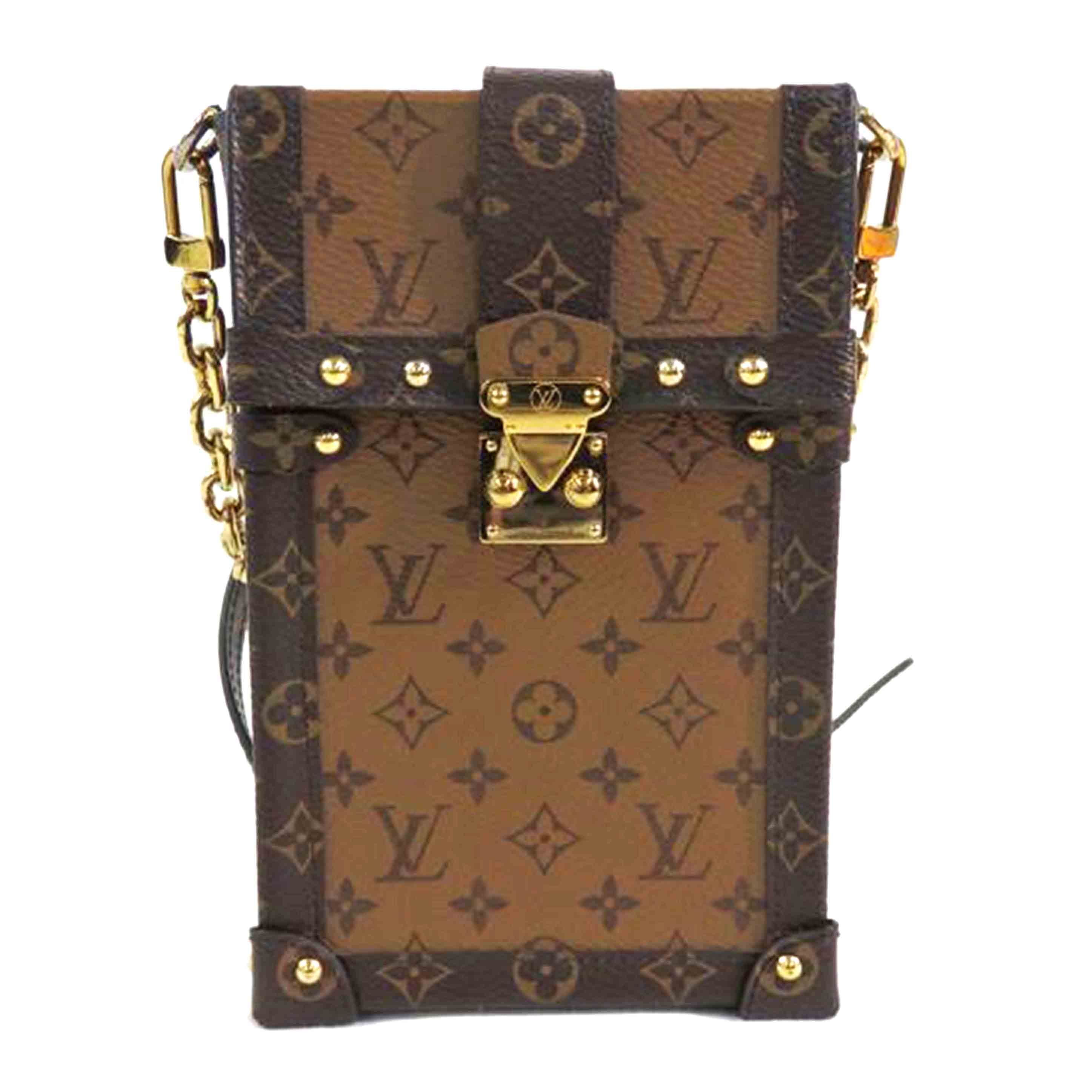 LV ルイヴィトン/ポシェット・トランク・ヴェルティカル/モノグラム・リバース/M67873//RFI****/Aランク/84
