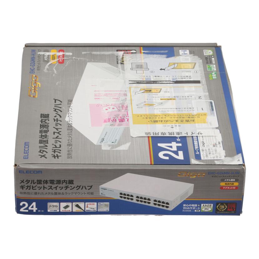 ELECOM エレコム /24ポートギガビットスイッチングハブ/EHC-G24MN-HJW//2AL125603619E/Sランク/67