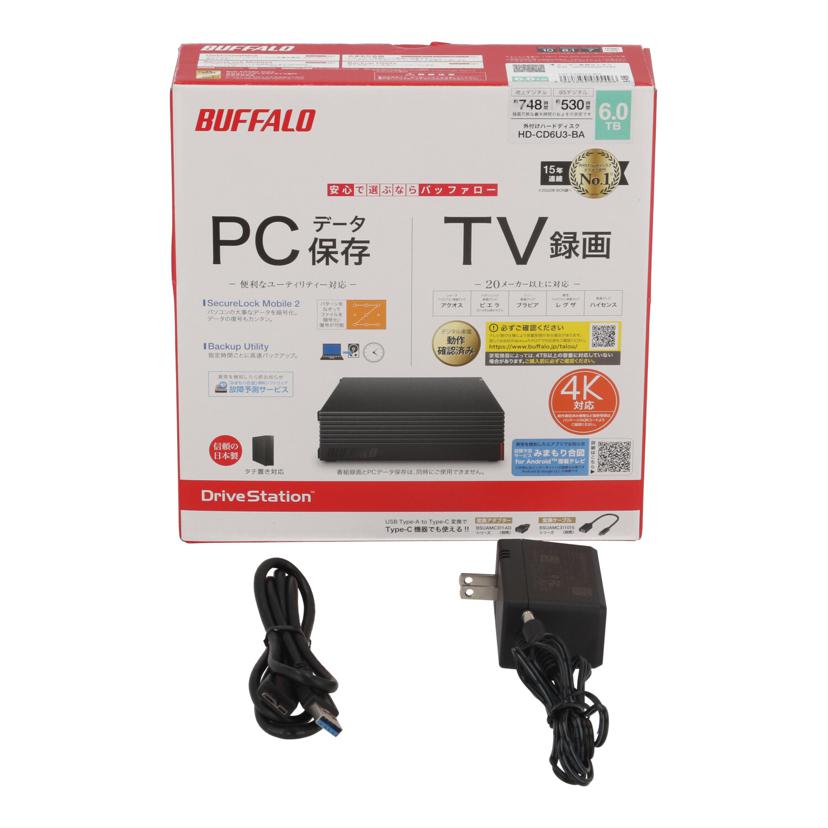 BUFFALO バッファロー /外付けHDD 6TB/HD-CD6U3//10554940607265/Bランク/64