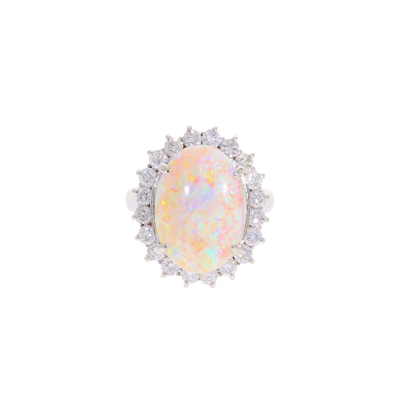/◎Pt900オパールダイヤリング5.17/D1.02ct//Aランク/59