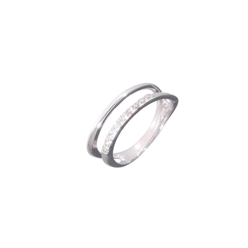 / K18WGダイヤリング0.15ct //Aランク/76