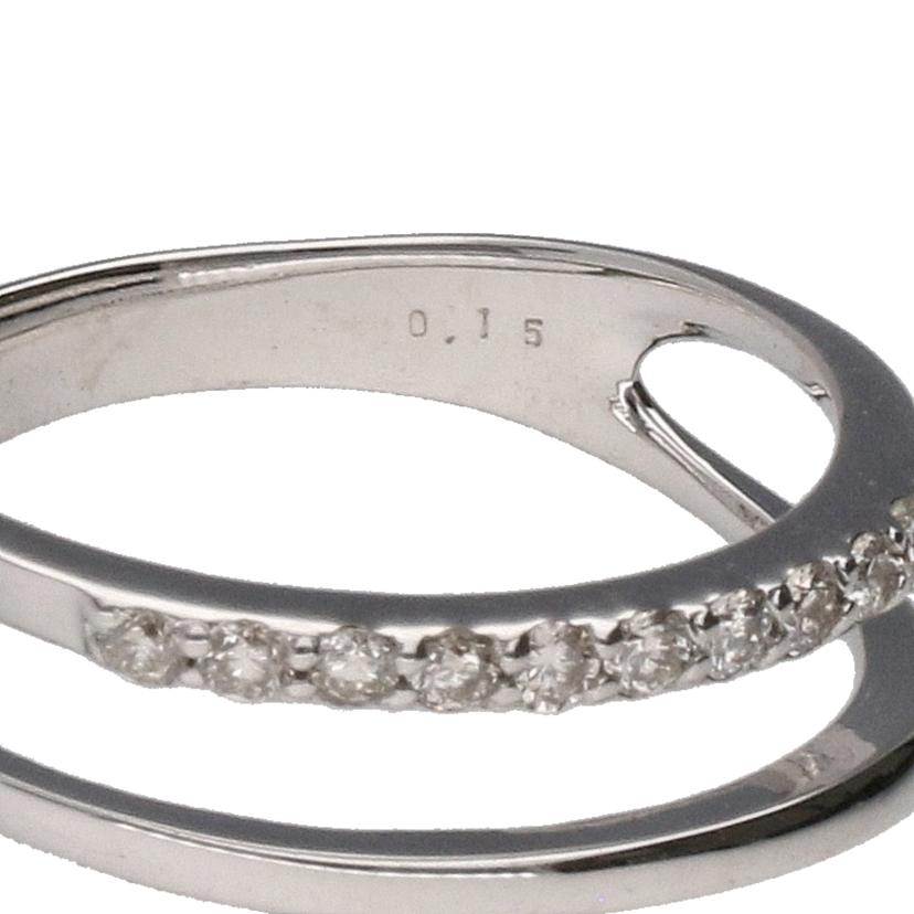 / K18WGダイヤリング0.15ct //Aランク/76