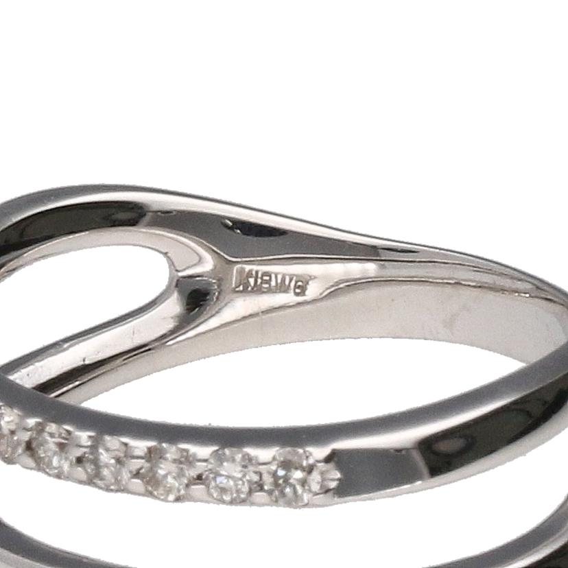 / K18WGダイヤリング0.15ct //Aランク/76
