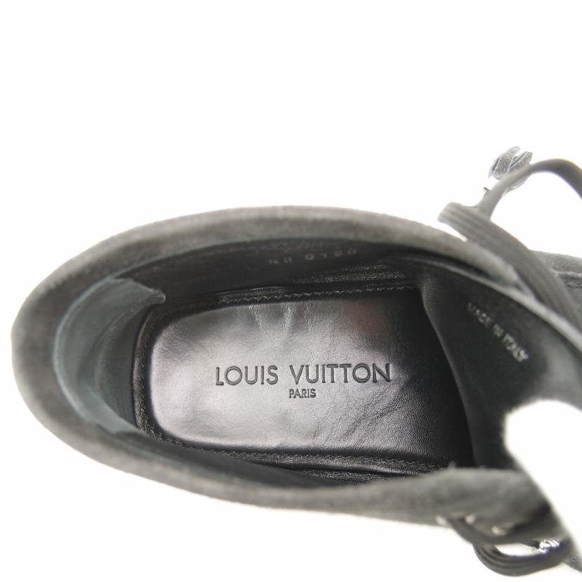 LOUIS VUITTON ルイ・ヴィトン 靴 シューズ 黒 約25.5cm/ドライビングシューズ/スウェード/約25.5cm//ND0***/Bランク/69