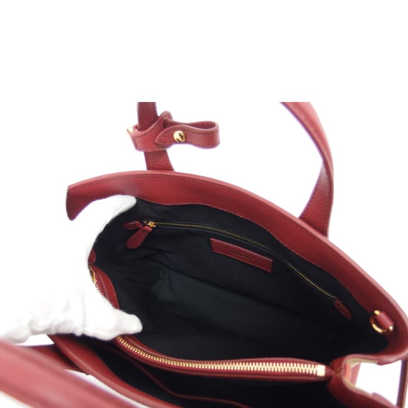 BURBERRY バーバリー/バナーミディアムレザートートバッグ/ボルドー色/8068551//Aランク/04