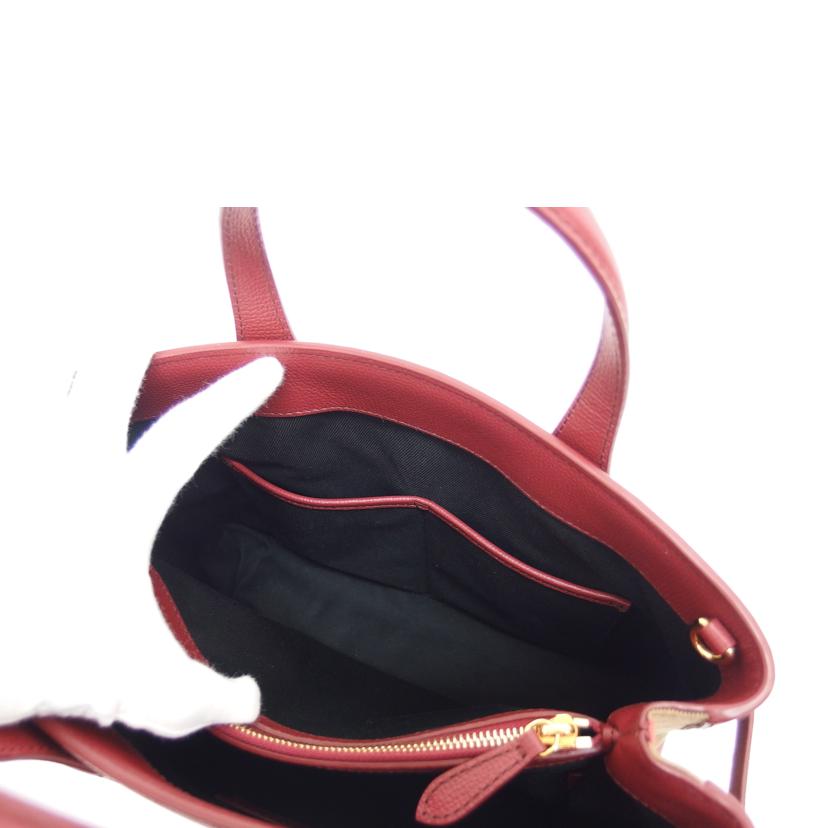 BURBERRY バーバリー/バナーミディアムレザートートバッグ/ボルドー色/8068551//Aランク/04