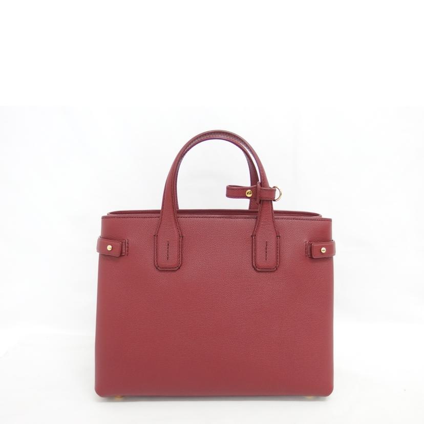 BURBERRY バーバリー/バナーミディアムレザートートバッグ/ボルドー色/8068551//Aランク/04