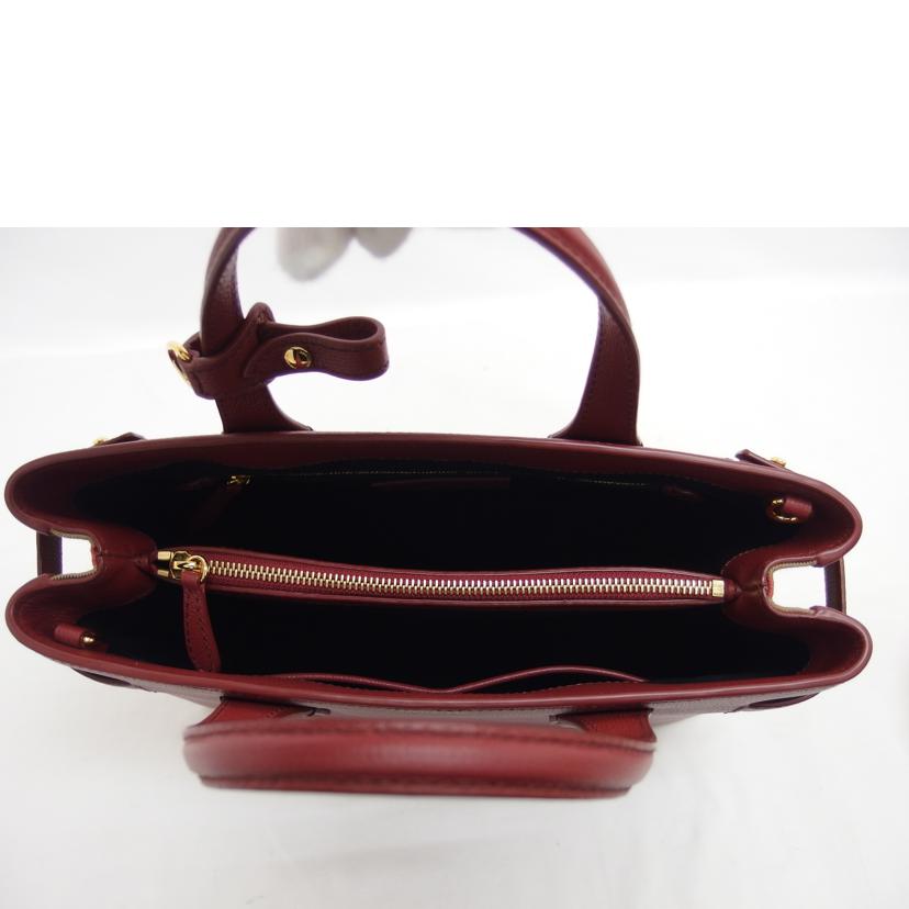 BURBERRY バーバリー/バナーミディアムレザートートバッグ/ボルドー色/8068551//Aランク/04