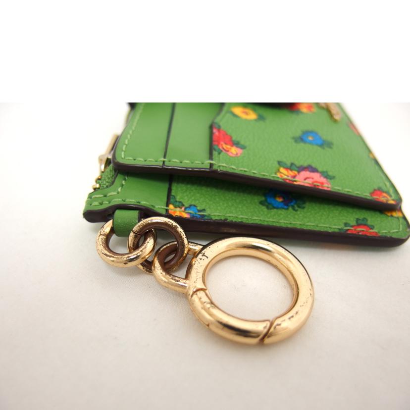 COACH コーチ/フローラル コイン&カードケース/グリーン/C9933//B22**/ABランク/04