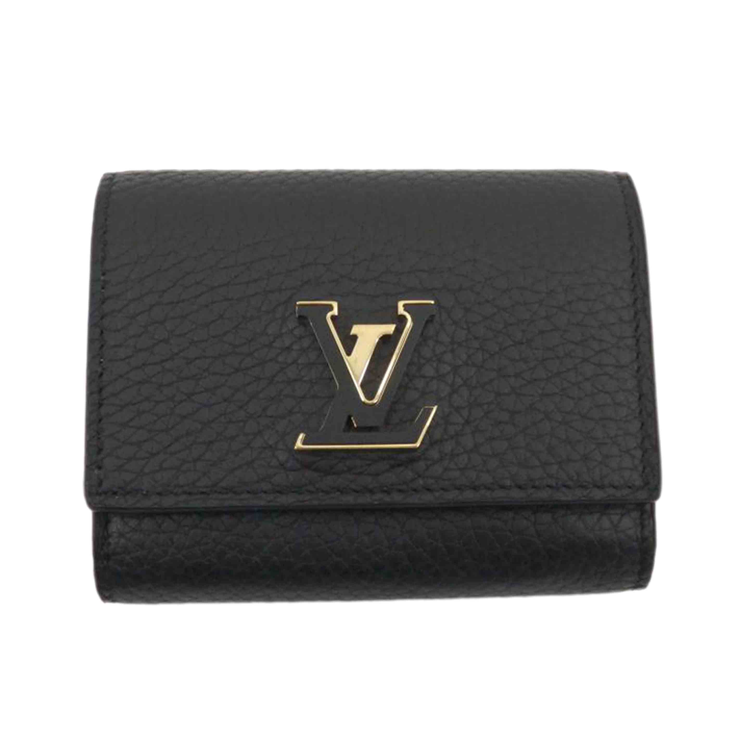 LV ルイ・ヴィトン/ポルトフォイユ・カプシーヌ タイニー/ノワール/M12149//RFI****/ABランク/77