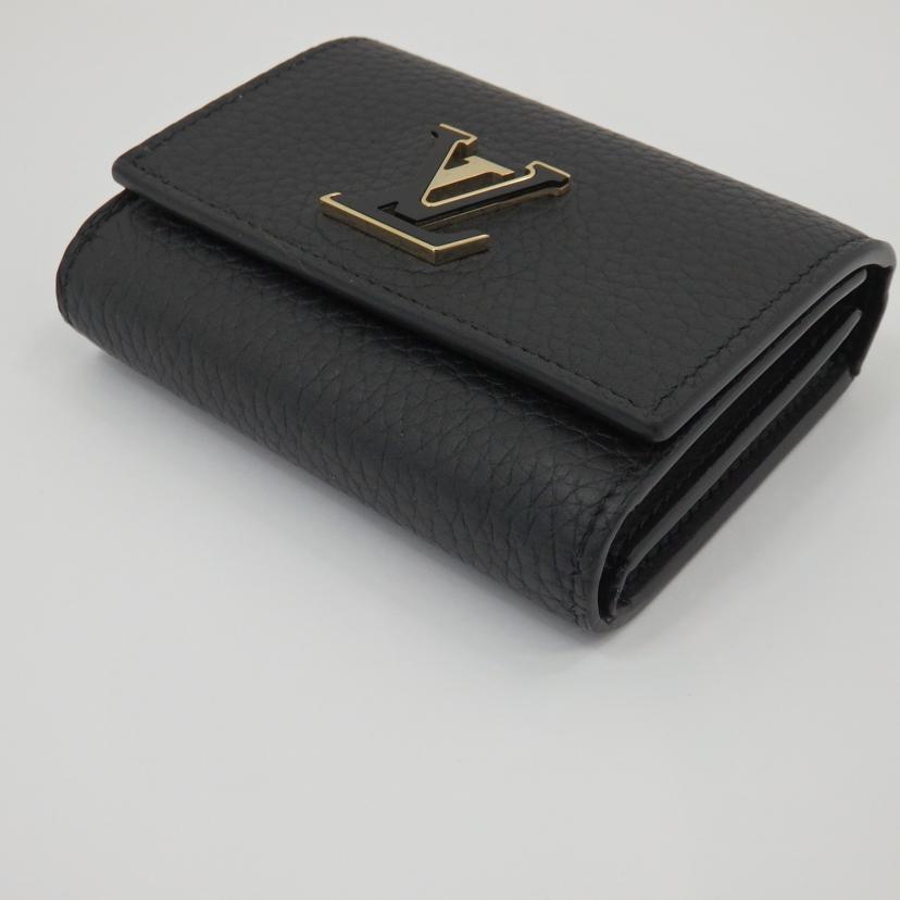LV ルイ・ヴィトン/ポルトフォイユ・カプシーヌ タイニー/ノワール/M12149//RFI****/ABランク/77