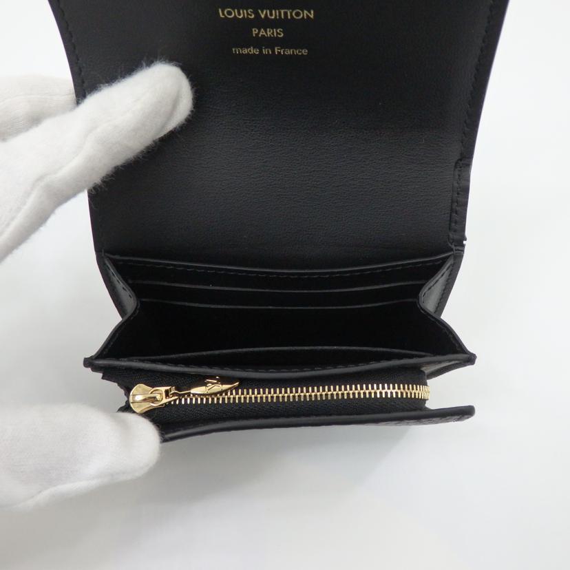 LV ルイ・ヴィトン/ポルトフォイユ・カプシーヌ タイニー/ノワール/M12149//RFI****/ABランク/77