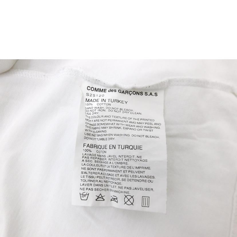 COMME des GRARCONS コムデギャルソン/バックプリントロゴTシャツ/ホワイト/S25120//ABランク/88