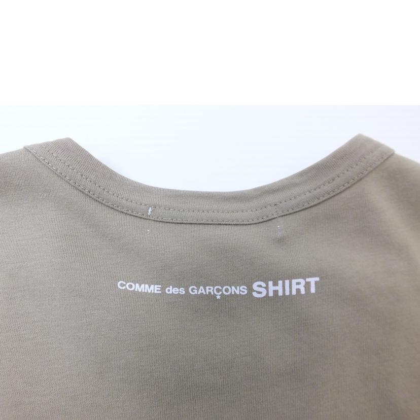 COMME des GRARCONS コムデギャルソン/バックプリントロゴTシャツ/カーキ/S25118//ABランク/88