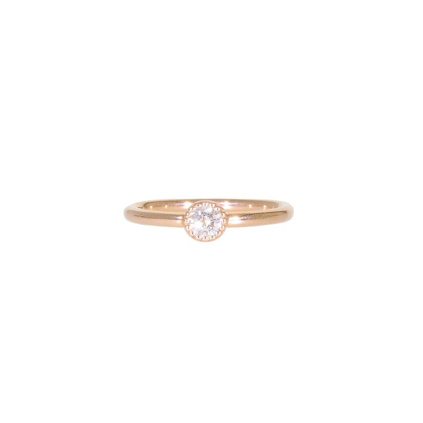 / K18PGダイヤリング0.16ct//Aランク/71