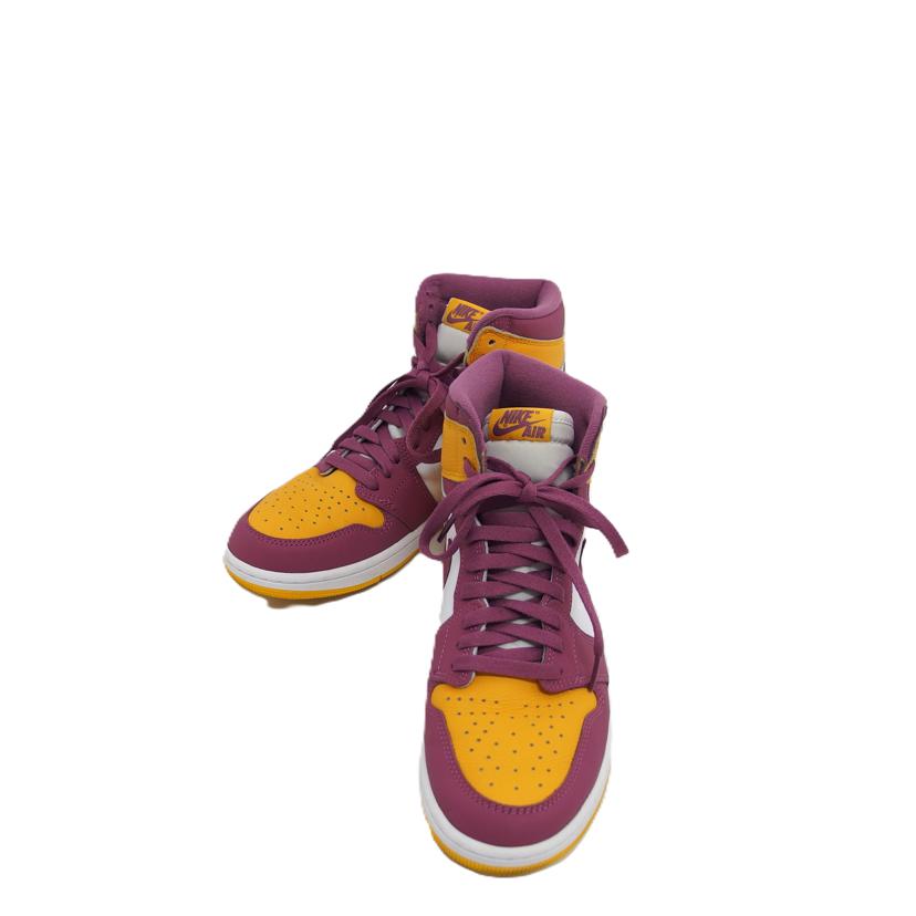 NIKE ナイキ/エアジョーダンレトロハイOG/パープルXイエロー/55088-706//ABランク/04