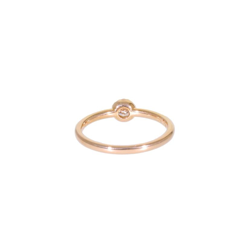 / K18PGダイヤリング0.16ct//Aランク/71