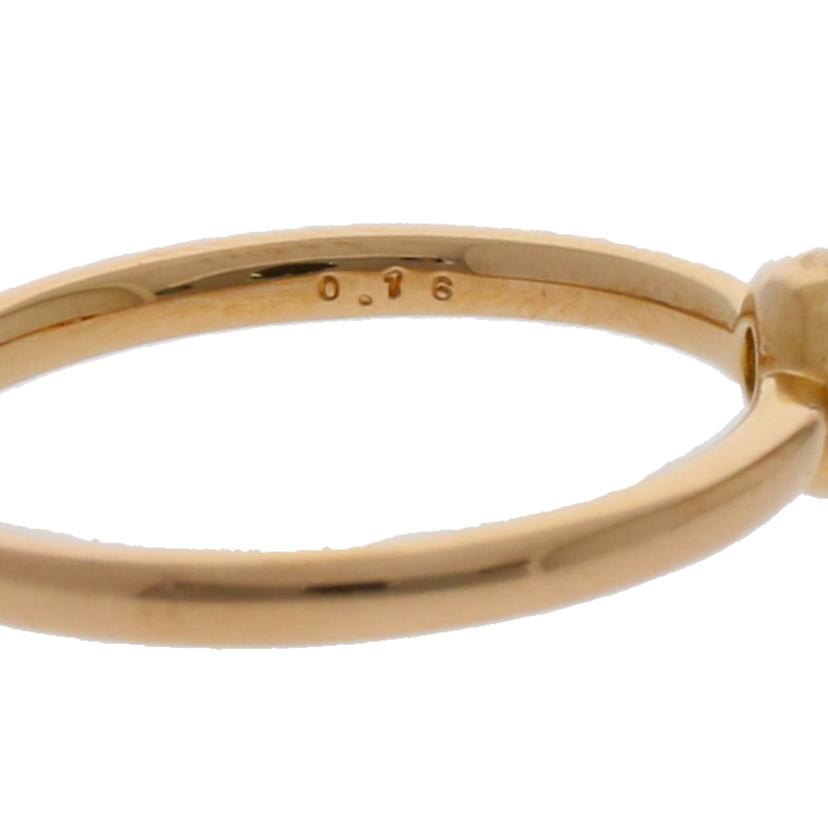 / K18PGダイヤリング0.16ct//Aランク/71