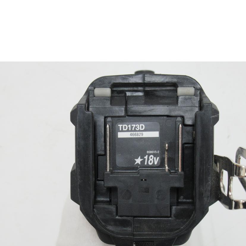 makita/充電式インパクトドライバ/TD173DRGXB//466829/Aランク/63
