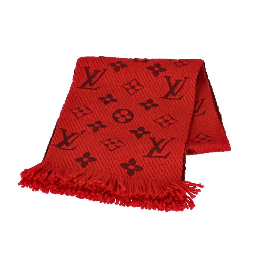 LV ルイヴィトン/エシャルプロゴマニアウール×シルク/ルビー/M72432//GM0***/SAランク/75