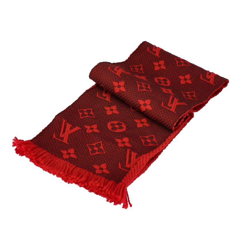 LV ルイヴィトン/エシャルプロゴマニアウール×シルク/ルビー/M72432//GM0***/SAランク/75