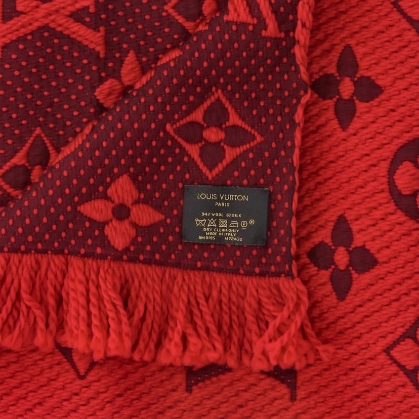 LV ルイヴィトン/エシャルプロゴマニアウール×シルク/ルビー/M72432//GM0***/SAランク/75