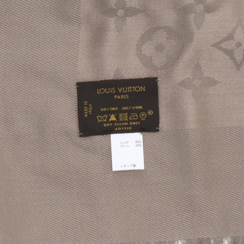 LV LV/シルク×ウールショール/グレージュ/401910//Aランク/75