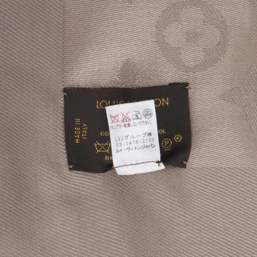 LV LV/シルク×ウールショール/グレージュ/401910//Aランク/75