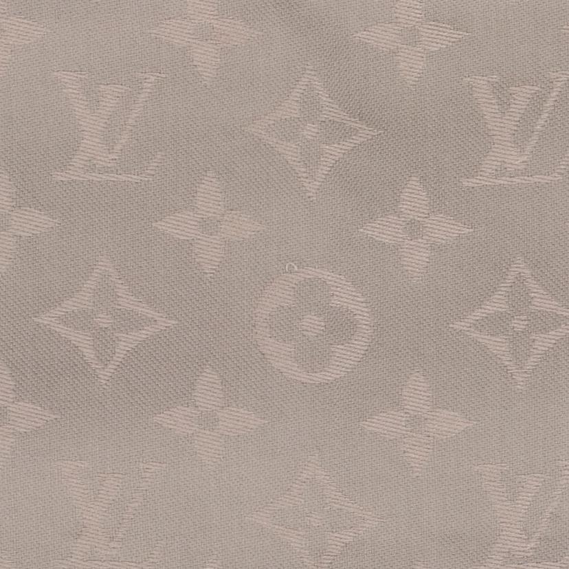 LV LV/シルク×ウールショール/グレージュ/401910//Aランク/75